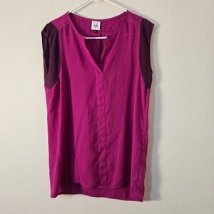 Cabi Sleeveless Blouse Womens Extra Small Magenta Pink Top